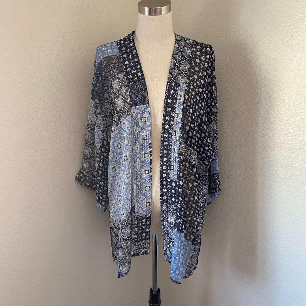 Lucky Brand Patchwork Print Kimono